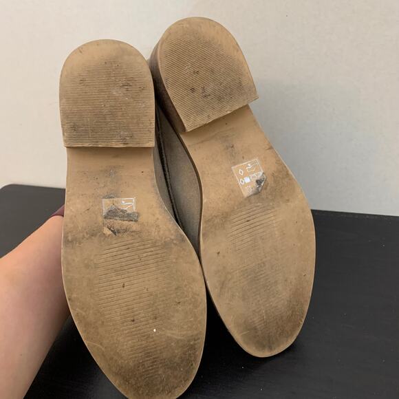 ASOS Tan Suede Heeled Booties Lace Up - Picture 6 of 8